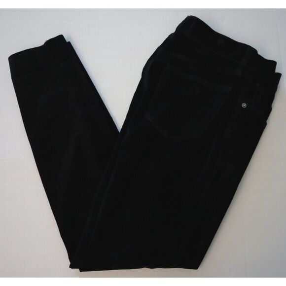 We The Free x Free People OB1033085 Women's Sz 28 Black Velvet Skinny Jeans - Picture 9 of 9